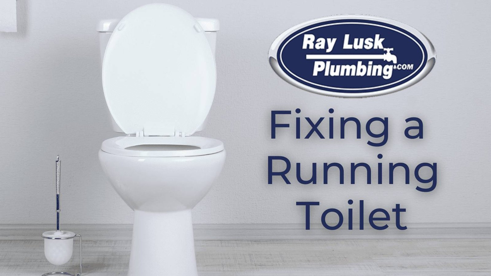 image text reads: "Fix a running toilet"