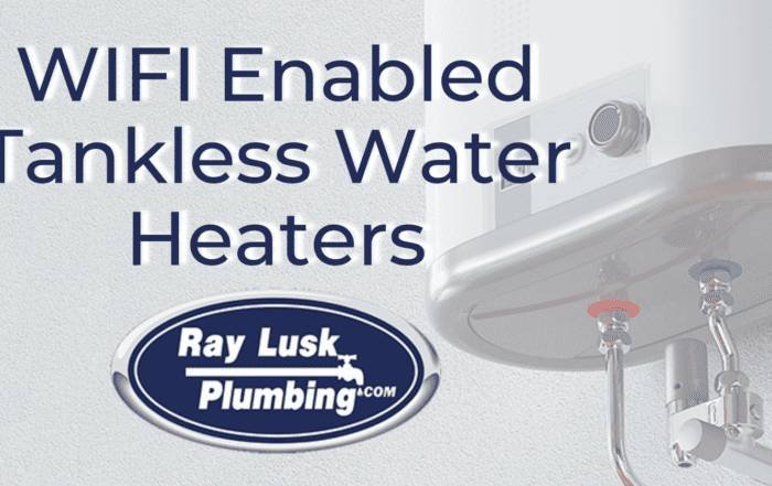 Image text reads: WIFI Enabled Tankless Water Heaters